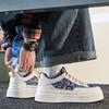 Designer Men's Sneakers Fashion Lace-up Platform Canvas Shoes Autumn Men Outdoor Casual Vulcanized Shoes Zapatillas De Hombre