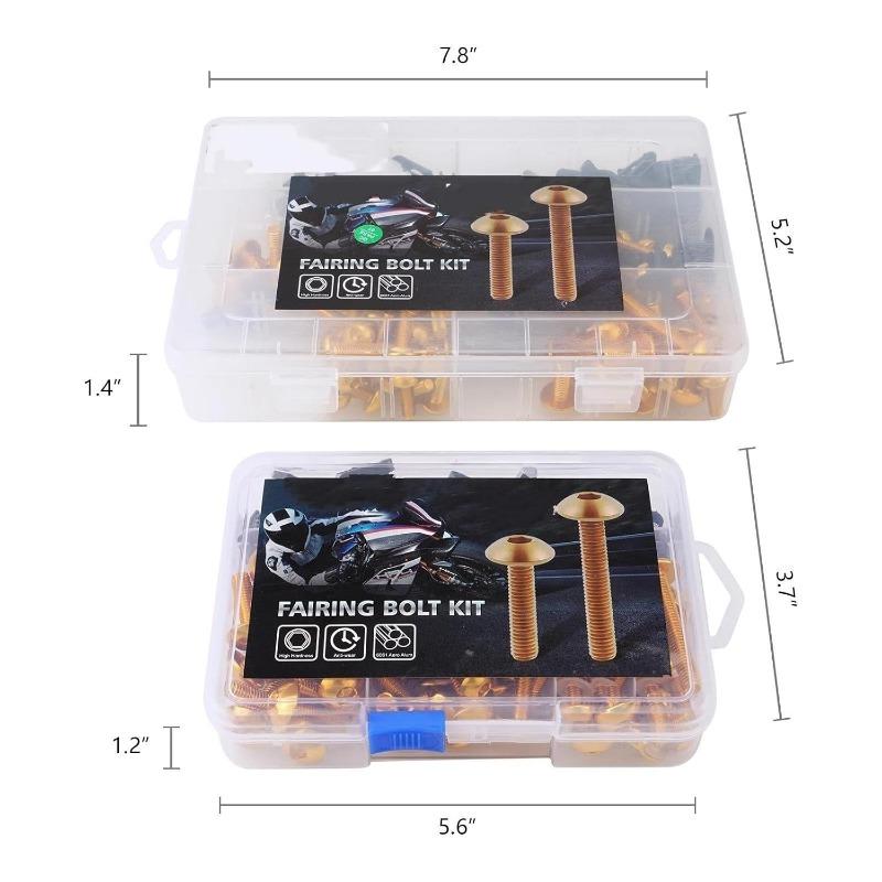 Набор из 190 винтов Комплект винтов для обтекателя мотоцикла Аксессуары Винт для Ducati 899 Zzr1400 KAWASAKI ZX14R ZZR400 ZX7R ZX9R ZX12R