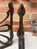 2 cast iron wall shelf brackets support bracket brown
