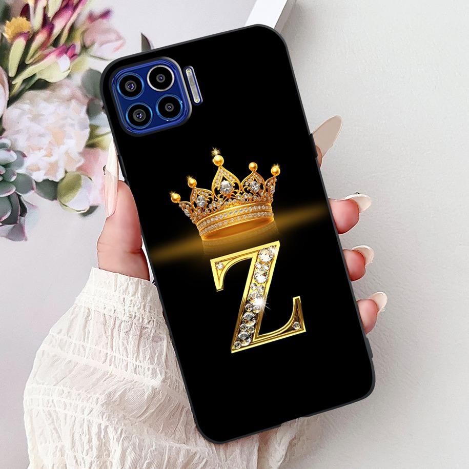 Чехол для Motorola One 5G Популярные буквы Цветочная корона Мягкий силикон Ударопрочный ТПУ Чехол для пары Для телефона Moto One 5G 2020