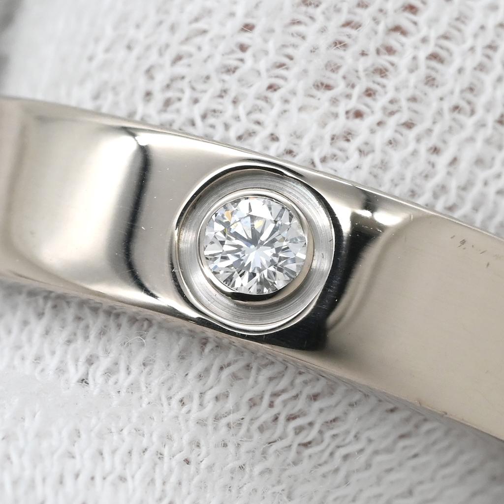 Cartier B4032500 love Love Ring half diamondRing ring K18WG/diamond #20(JP Size) Array