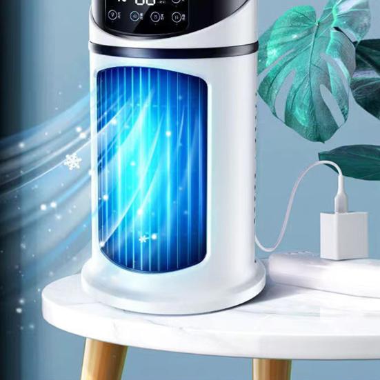 Персональный мини-кондиционер, бытовые вентиляторы для охлаждения воздуха, настольный увлажнитель воздуха с фильтром, подсветкой, регулировкой времени и скорости распыления