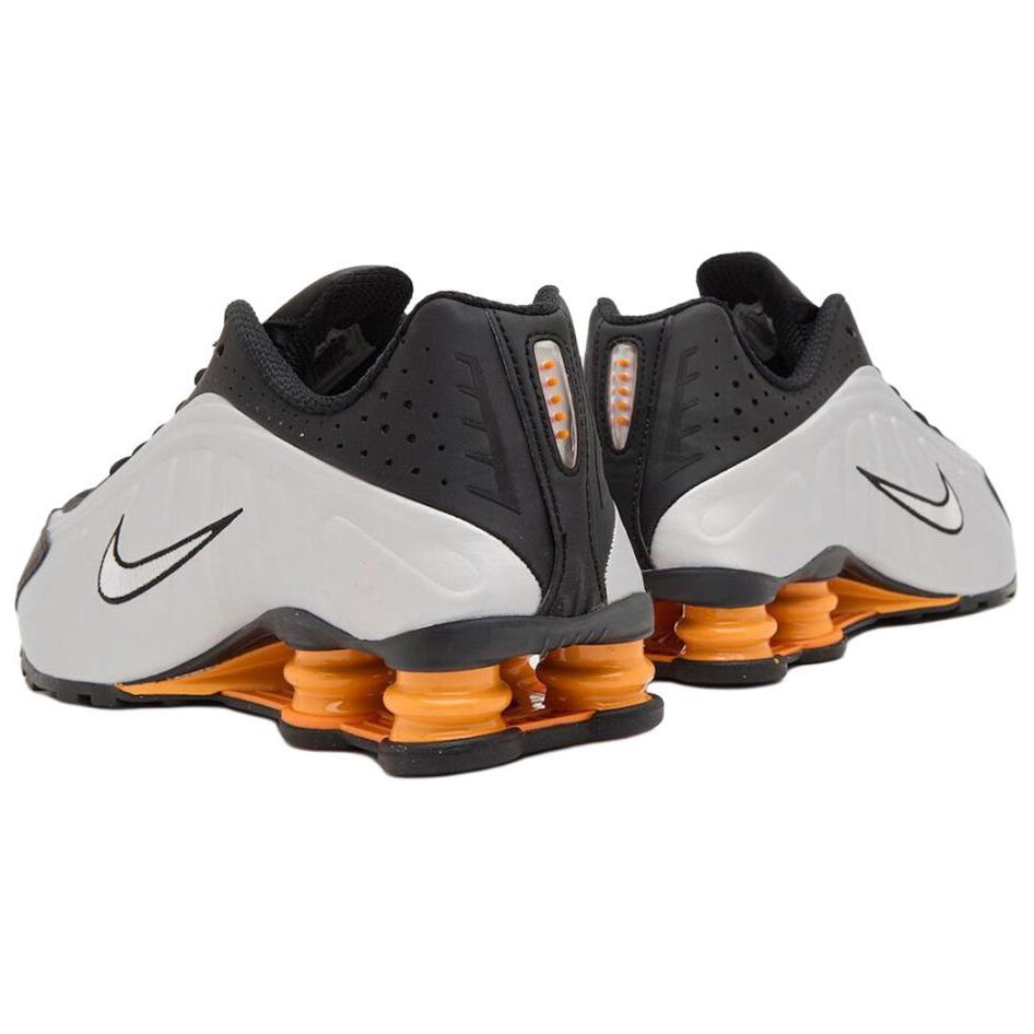 Nike Shox R4 Bright Mandarin кроссовки унисекс серебристо-черные Vast-Grey HQ1988-003