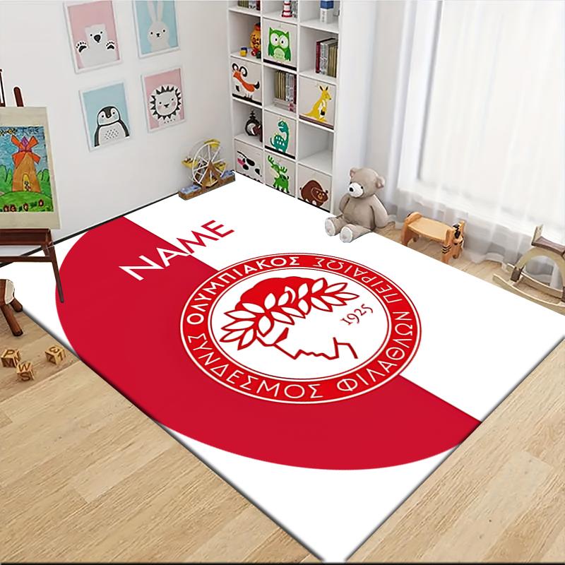 Custom Name Juventus Badge Carpet Rug Customizable Soft Washable Anti-Slip Home Living Room Sofa Mats Personalized Rug. 0909226
