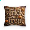 Наволочка на Хэллоуин 'Trick Or Treat' 'Boo Клоун' Односторонняя Печать Скрытая Молния Креативный Стиль Домашний Декор