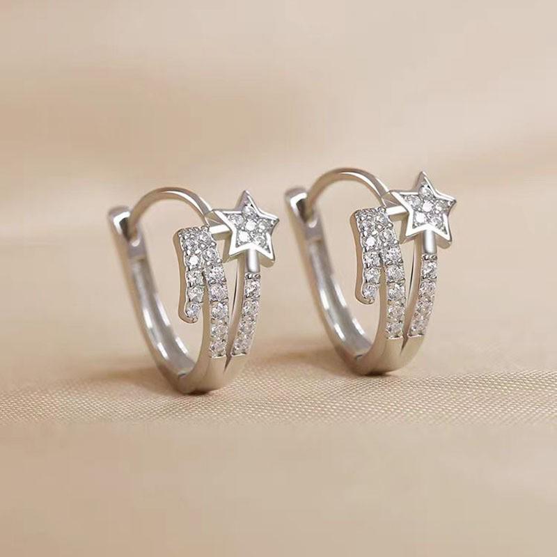 Серьги-кольца из стерлингового серебра 925 пробы: 2025 Современный Нишевый Дизайн - Элегантный и Роскошный для Женщин