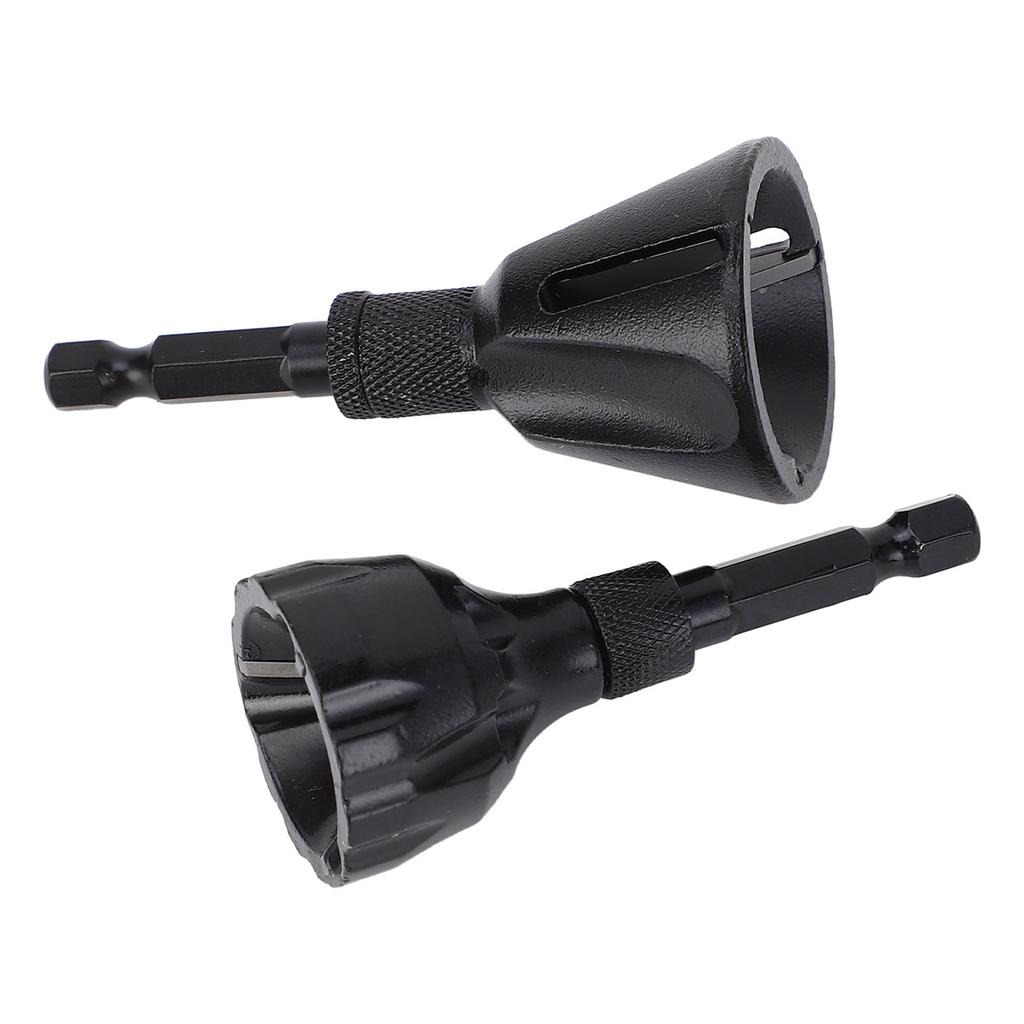 2 шт. Инструмент для снятия заусенцев и фасок Вольфрамовая сталь 3 зуба 1/4 дюйма шестигранный хвостовик Инструмент для удаления заусенцев с винтов от 3 до