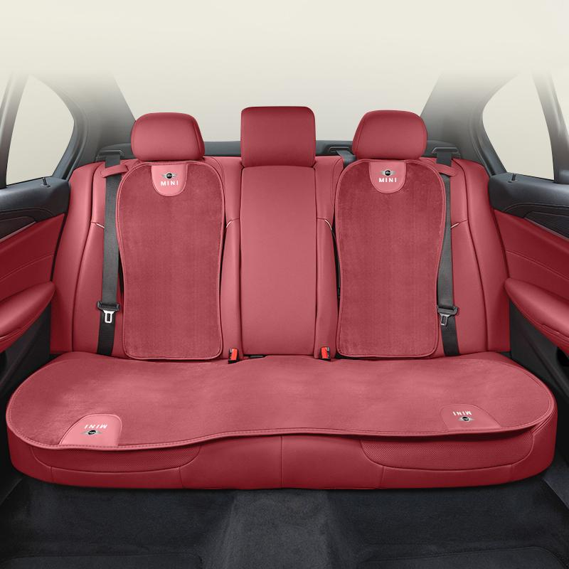 QXSC6 Car Plush Seat Cushion Seat Covers Backrest Mat Warmth For BMW MINI WORKS One Cooper JCW R60 R59 R58 R57 R56 R55 R53 R52 F55 F56