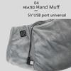 Electric Heated Hand Warmer Muff Cold Weather Thermal Glove Waist Bag 3 Levels For Hunting