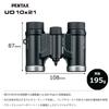 PENTAX UD 10x21 Binoculars, Black, 10x Magnification, Bright and Clear View, Compact Roof Prism Body for Easy Portability, Multi-Coating for