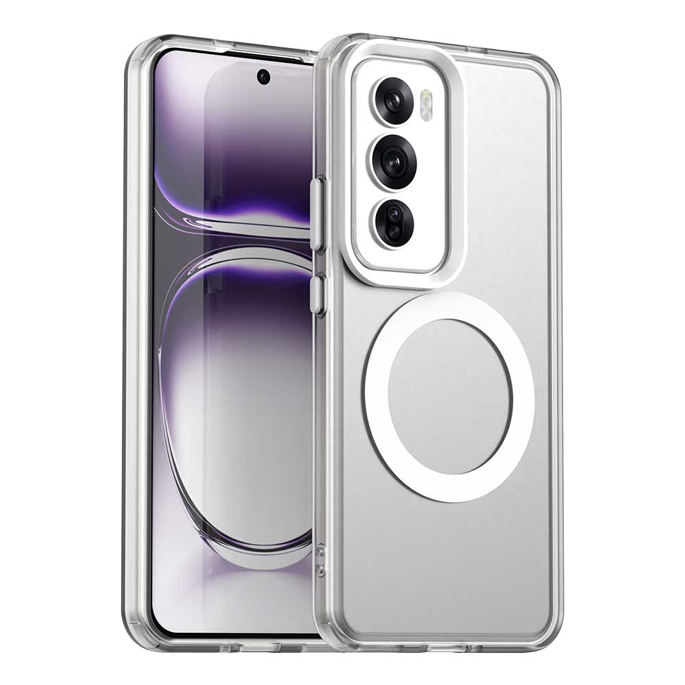 Для OPPO Reno 12 12 Pro Тонкий Противоударный Ударопрочный Матовый Чехол для Телефона с Магнитным Креплением и Защитой от Отпечатков Пальцев