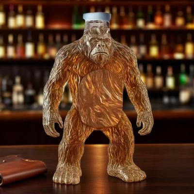 Графин для виски Сасквотч Бутылка для вина в форме Бигфута Забавный коллекционный контейнер для вина Декор для бара для любителей виски