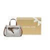 New MICHAEL KORS Emilia Canvas Square Handbag, Shoulder Bag, Crossbody Bag Small Women's Vanilla White 35H0GU5S1B-VANILLA
