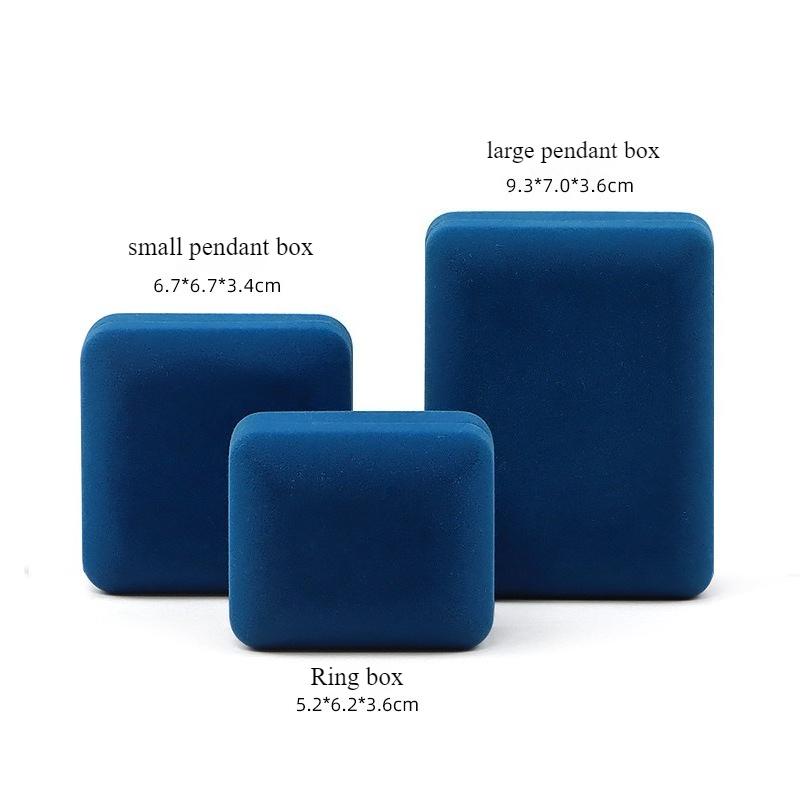 High end velvet iron box jewelry box, gold jewelry jade gift ring box, necklace bracelet jewelry packaging box