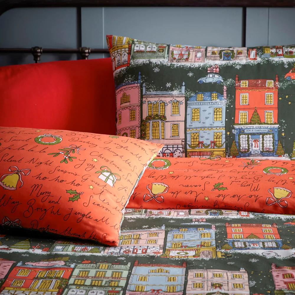 Furn Праздничный комплект пододеяльника «Рождественское настроение»