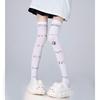 Subculture Soft Girl Emoticon Velvet Thigh-High Socks - Anime Cosplay Over-the-Knee Style