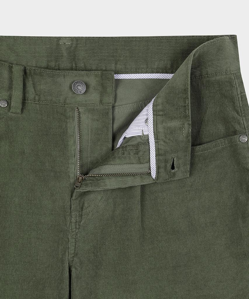 BROOKS BROTHERS Узкие вельветовые брюки с 5 карманами 15W (Темно-зеленый) (Bbpcmf4742Kew)