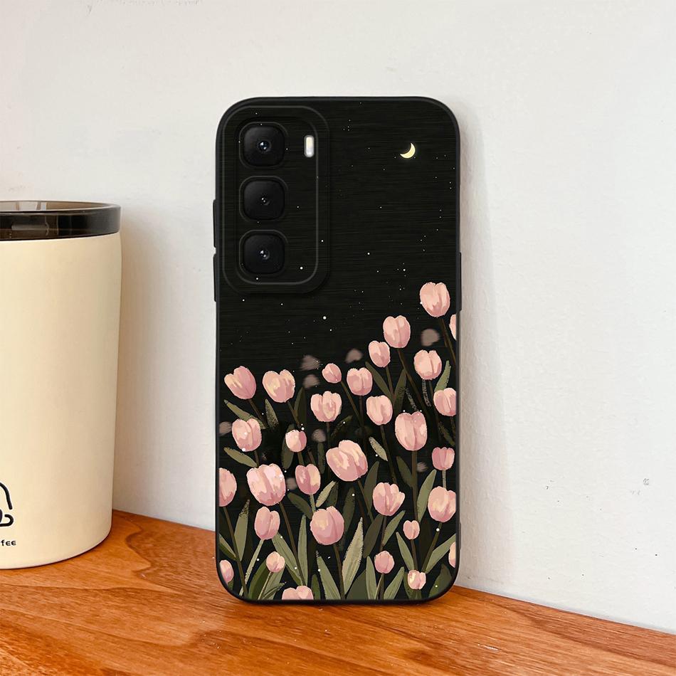 For Infinix Hot 60 Pro Plus 60i Phone Case Colourful Patterns Cover For Infinix Hot 60Pro+ Soft Liquid Silicone Anti Drop Bumper