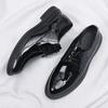 Men's Patent Leather Casual Leather Shoes 2025 Autumn New Item Men's Shiny Leather Shoes Business Formal Wear