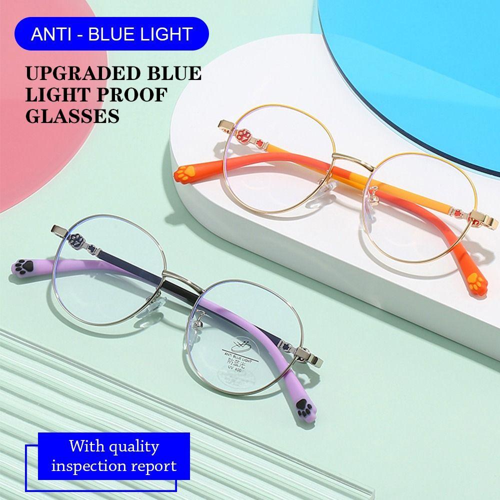 Online Classes Eye Protection Comfortable Eyeglasses Kids Glasses Anti-blue Light Ultra Light Frame