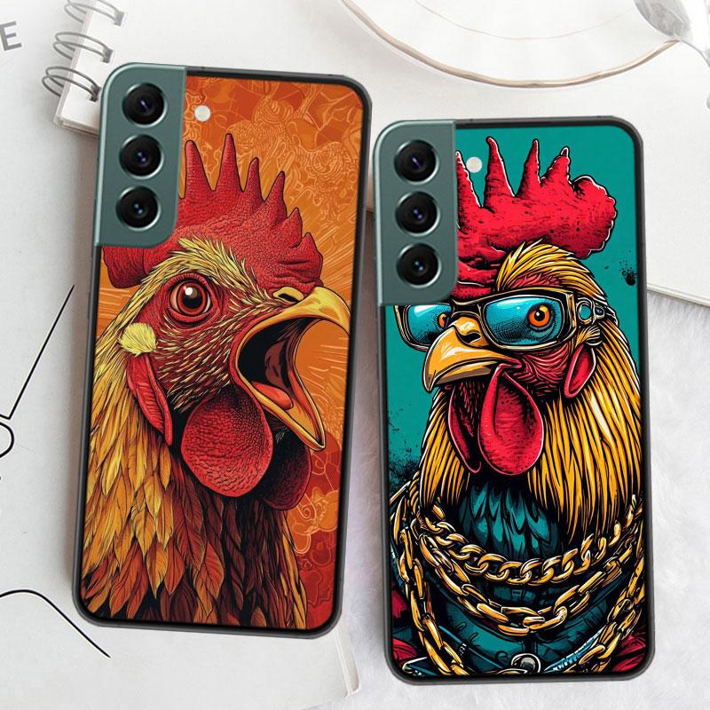 Крутой Петух Делающий Деньги Чехол Для Телефона Для Samsung Galaxy S22 S25 Ultra S21 S10 Plus S26 Edge S20 S23 S24 FE Чехол Силиконовый Так