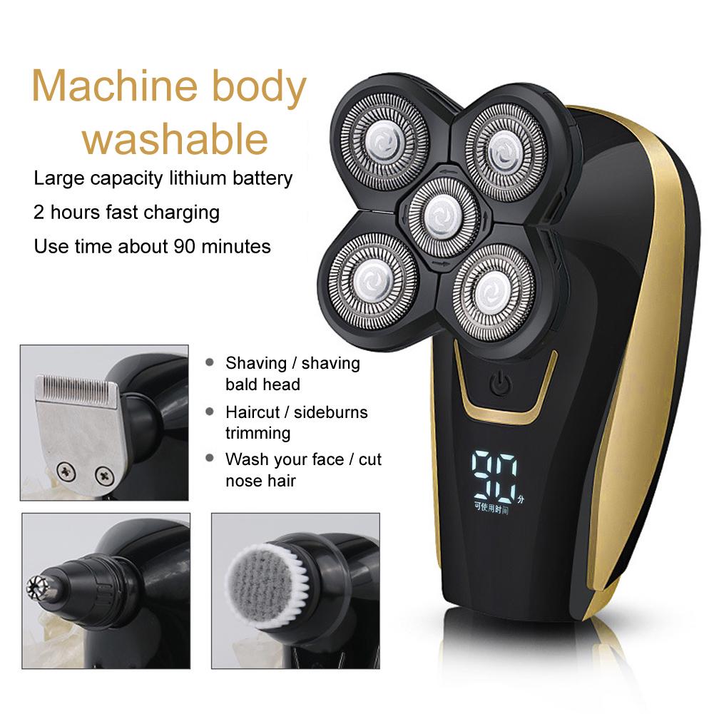 Многофункциональная электробритва Бритва для лысой головы Триммер для волос в носу Набор для ухода за волосами