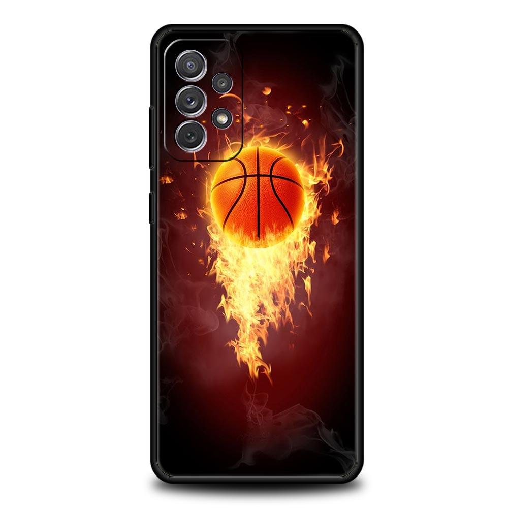 Basketball Basket Number Phone Case For Samsung Galaxy A51 A71 A21S A12 A11 A31 A41 A03 A52 A32 A22 A13 A23 A33 A53 A73 5G Cover