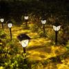 2 шт. Солнечные ретро-светильники для газона, уличный светильник, водонепроницаемый, теплый свет, сад, двор, для дорожки, тропинки, ландшафтные светильники