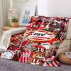 1pc Blanket - PSV LOGO Print Design,Lightweight Blanket for Sofa,Bed- Soft &Warm,Gift for All Seasons