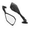 Pair Motorcycle Rear View Mirrors Folding Black Replacement for Ninja 300 250 ZX6R 636 300R EX300