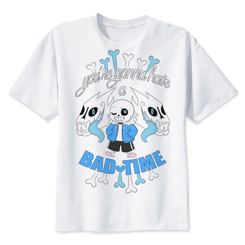 Футболка Undertale ИГРА Undertale sans и papyrus Футболка Футболки Рубашка череп брат аниме мужская/женская футболка смешные Топы