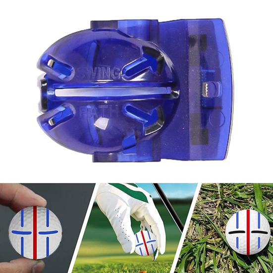 Инструмент для маркера линии мяча для гольфа, пружинный дизайн, компактный размер, портативный двусторонний мяч для гольфа, инструмент для выравнивания и маркировки, аксессуар