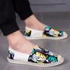 Men Canvas Shoes Breathable Men's Casual Shoes Slip-On Hemp Shoes Graffiti Espadrilles Women Footwear Flats