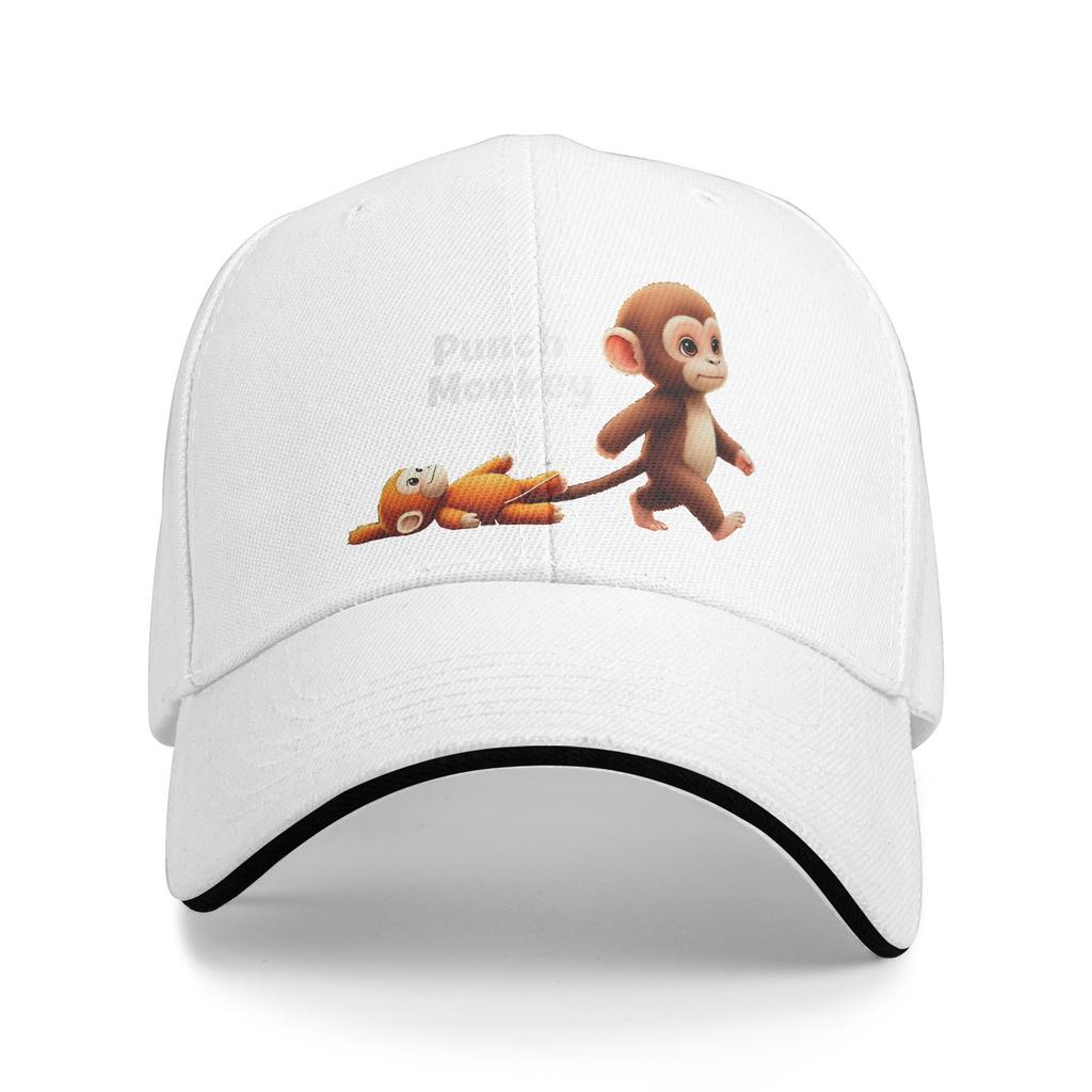 Summer Casual Baseball Cap Monkey Punch Hunting Camping Trucker Hat For Men Women Sun-Proof Punch Monkey Classic Baseball Caps