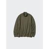 Uniqlo Футболка с воротником-стойкой SofT KniT Fleece Smoke