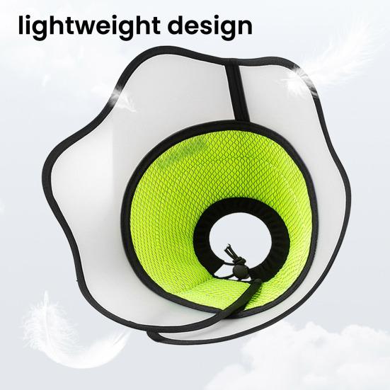 Собачий конус-воротник Дышащий послеоперационный воротник Удобный для питомца конус Предотвращает вылизывание и кусание для собак кошек после операции Не требует надувания