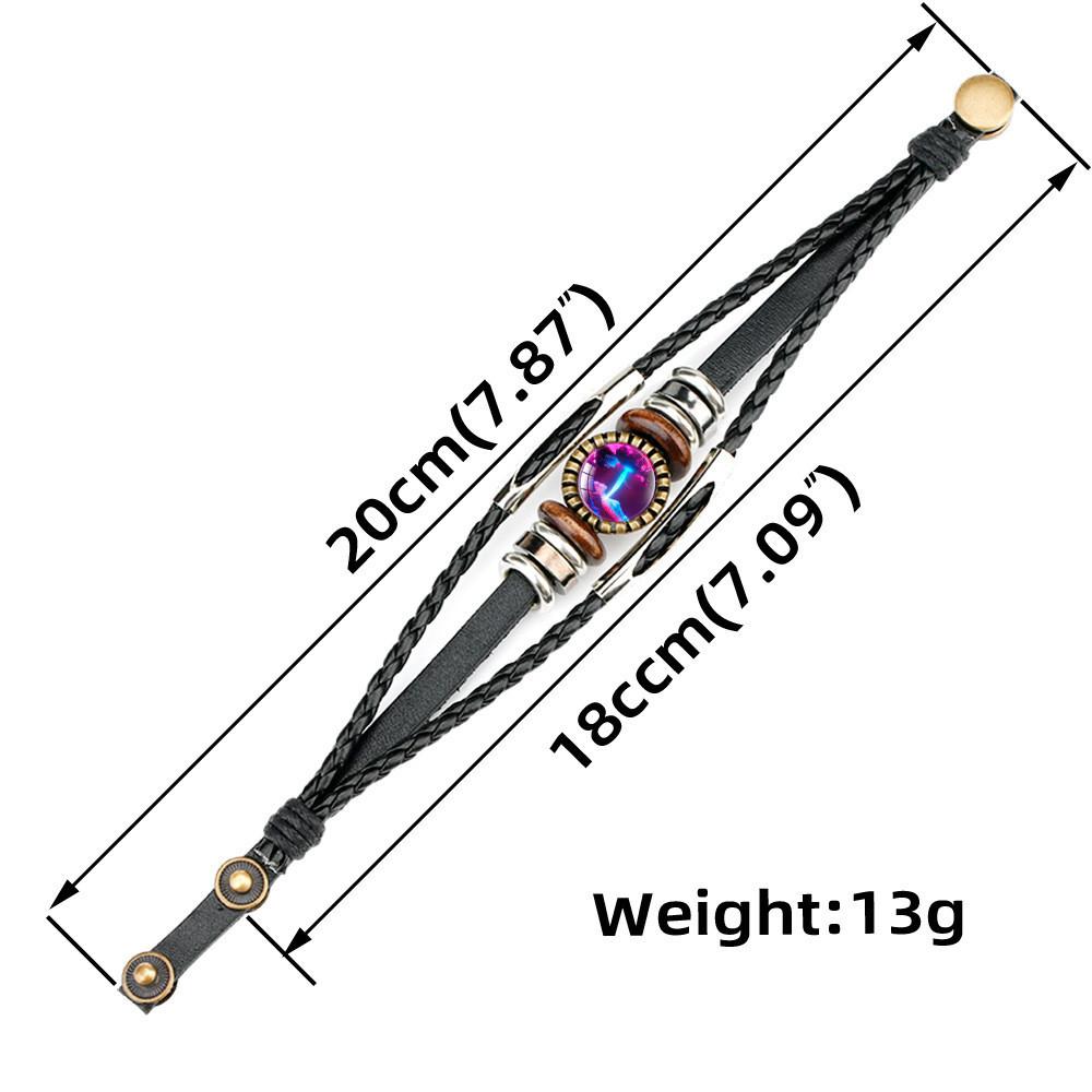 Руми Зои Мира Кожа Бижутерия из бусин Панк Стиль Браслет