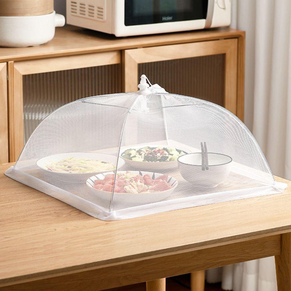 Umbrella Shape Mesh Food Net Lace Fabric Mesh Dish Tent Food Lid Mesh Food Cover Kitchen
