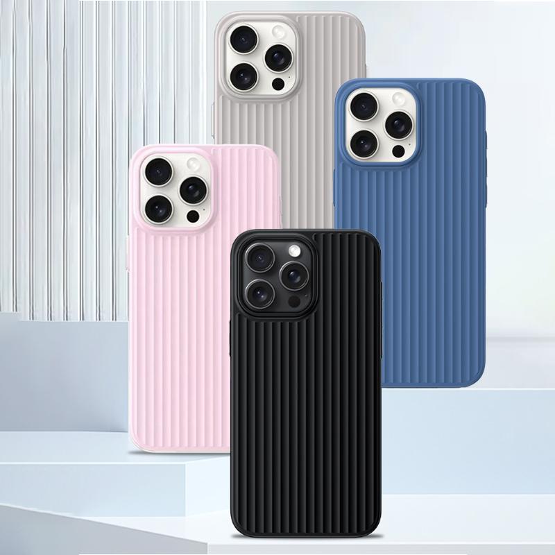 Оригинальная 3D-текстурированная магнитная крышка для багажа iPhone Air 17 16 15 14 13 12 Pro Max для беспроводной зарядки Magsafe Funda