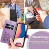 Coque - Booling - pour Samsung Galaxy S22 Ultra - Cuir Synthétique - Violet - Motif Papillon -2 Verres