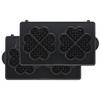 Heart Waffle Plate Set of 2 for Hot Hot Sand Maker Electric Waffle Maker Sandwich Maker [Vitantonio Official] (PVWH-20-HW) [Plate Sand]