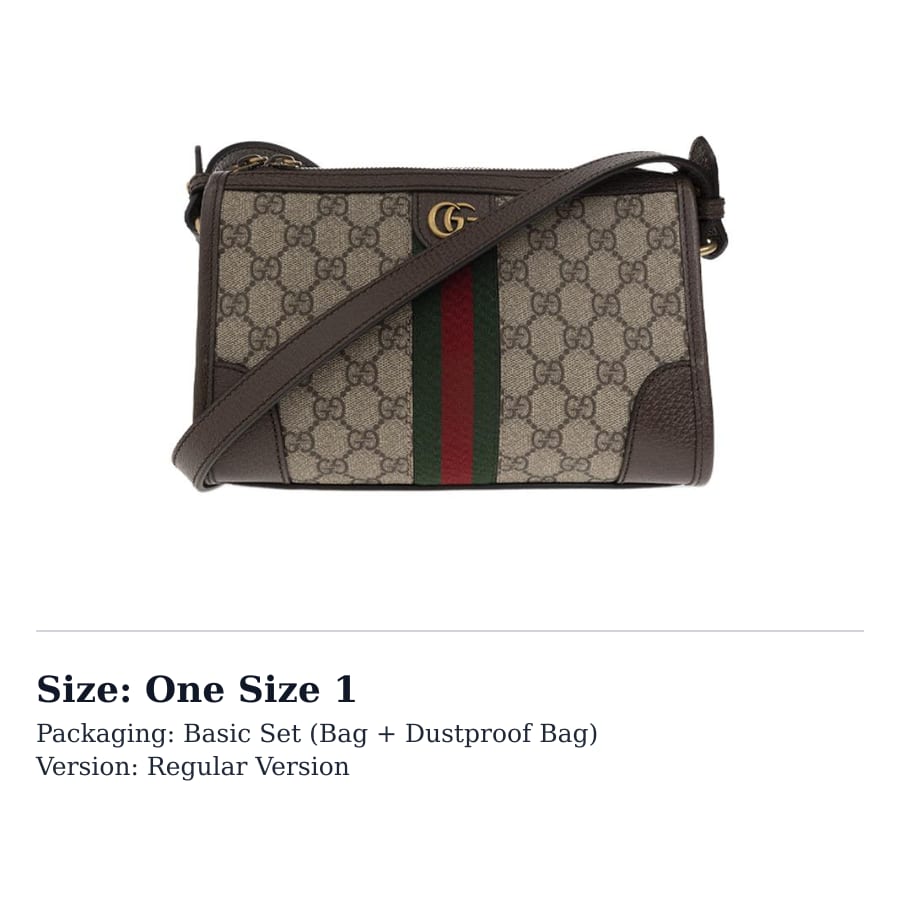 GUCCI Ophidia Canvas With Leather Messenger Bag, Shoulder Bag, Crossbody Bag Men's Beige & Brown 752581-96IWT-8745