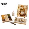 Mindful Decompression Craft Activities Gnome Mosaic Art Kit for Adults, DIY Xmas Set, Autumn Indoor Decorative Winter Coastal Gnome, Handmade Tabletop