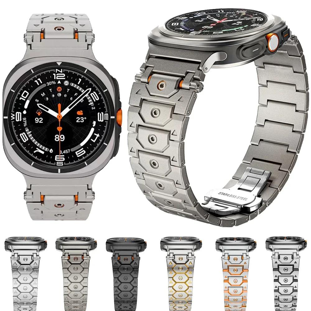 Металлический ремешок для Samsung Galaxy Watch Ultra 47 мм Оригинальный браслет из нержавеющей стали для Samsung Watch 8-7 Ultra 47 мм Браслет Correa