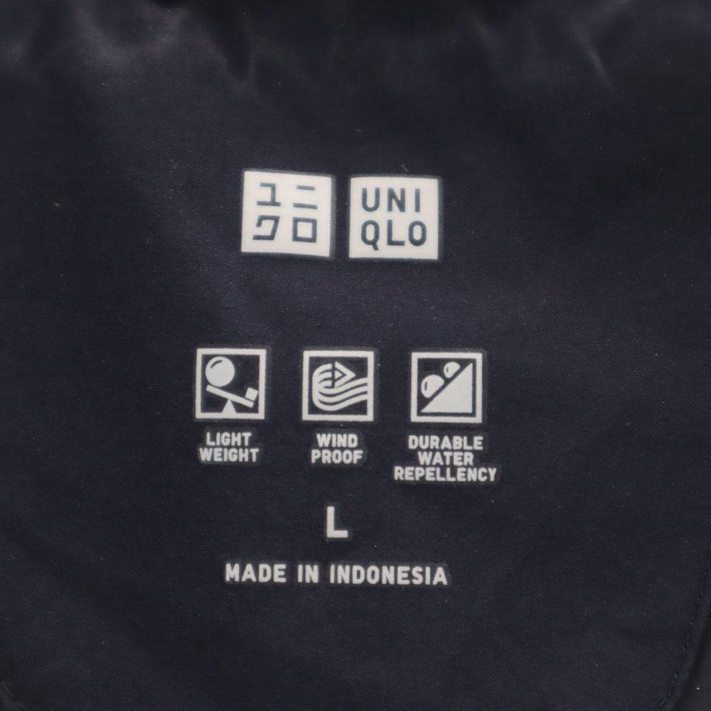 Uniqlo Бесшовное пуховое пальто L Темно-синее Женское Б/У