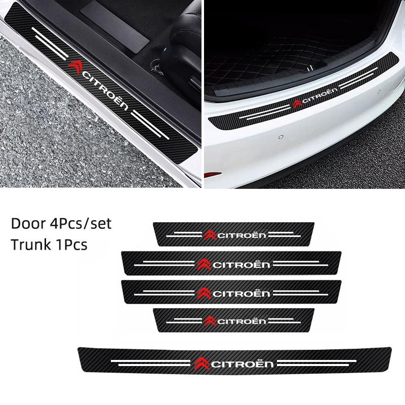 AHK1 Car Door Sill Protector Stickers Threshold Non-slip Pad Mat For Citroen Celysee C6 C3 C5 C1 C2 C4 Aircross Picasso Cactus Berlin