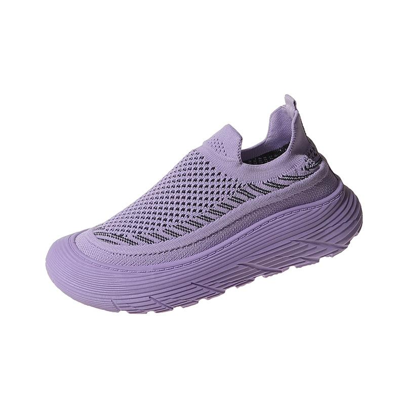 Flying Woven Shoes Women's New Summer Women's Shoes Mesh Coconut Shoes Running Breathable