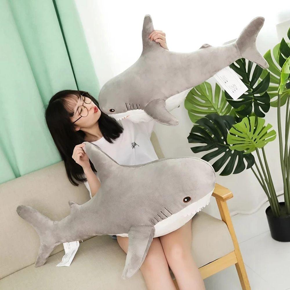 Soft Bite Shark For Children Shark Stuffed Dolls Shark Plush Toys Stuffed Animal Reading Pillow