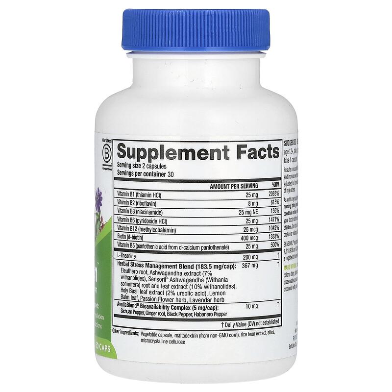 SereniZen, Stress Management Support, 60 Caps