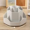 360-Degree Rotating Pen Holder Spinning Desk Organizer with 9 Tiered Compartments Multi-functional Makeup Brushes Holder for Office School Home